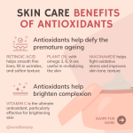 Benefits of antioxidants for skin protection